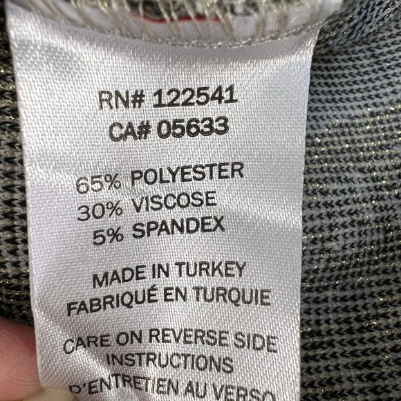 Isle by Melis Kozan Dress Women's Large White Black Knee Length Classic Cocktail - Picture 6 of 11